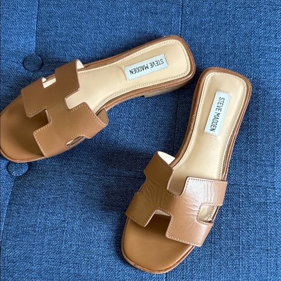 Steve Madden Women's Brown Slide Sandals - Picture 1 of 7